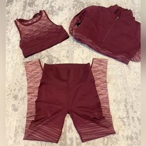 a three piece workout set